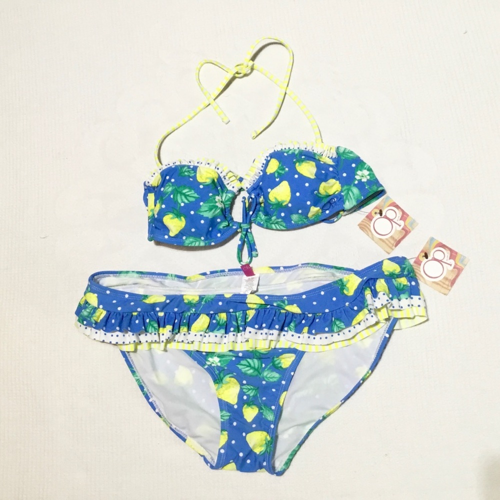 NWT OP 2 Piece Bikini Swimsuit M Top XL Bottom New!